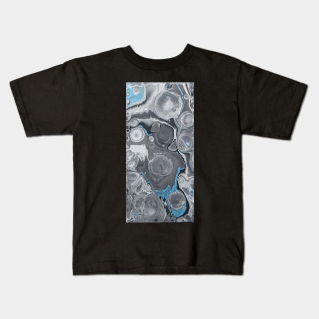 mixed sky and mixed oceans and mixed wave Kids T-Shirt by reyhanartstudio